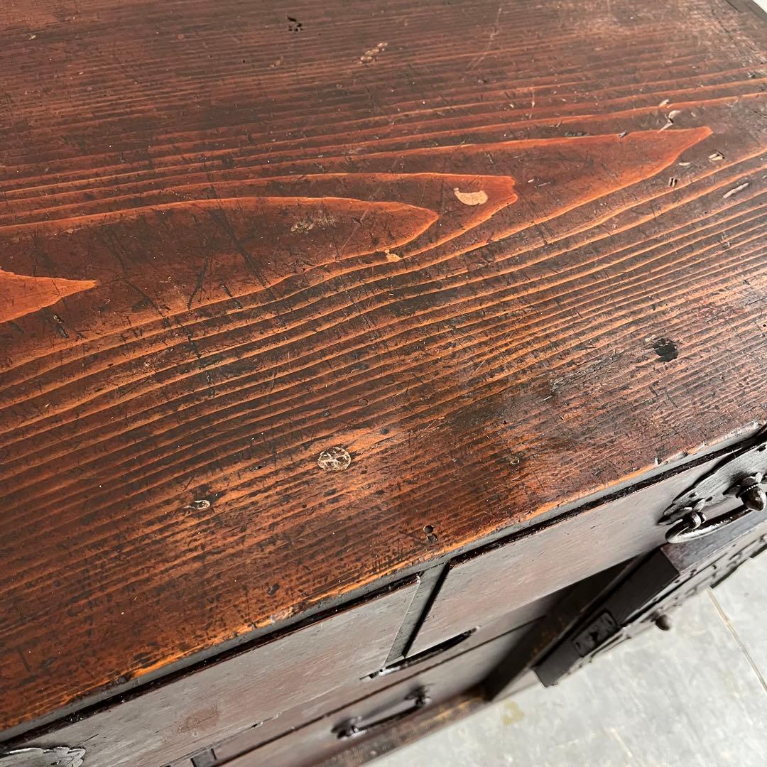 アンティーク 時代箪笥 シェルフ キャビネット テレビ台 無垢材 レトロ