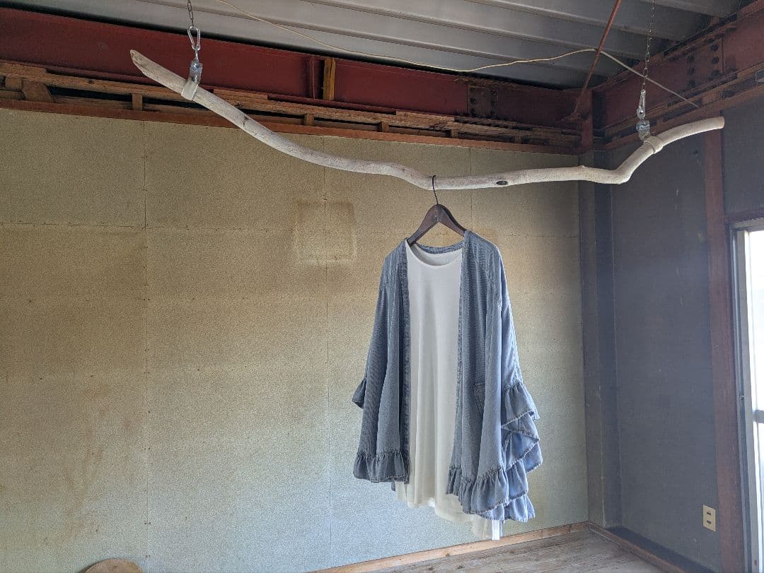 流木ハンガー 約150cm流木ディスプレイハンガー　ハンガーラック　店舗什器