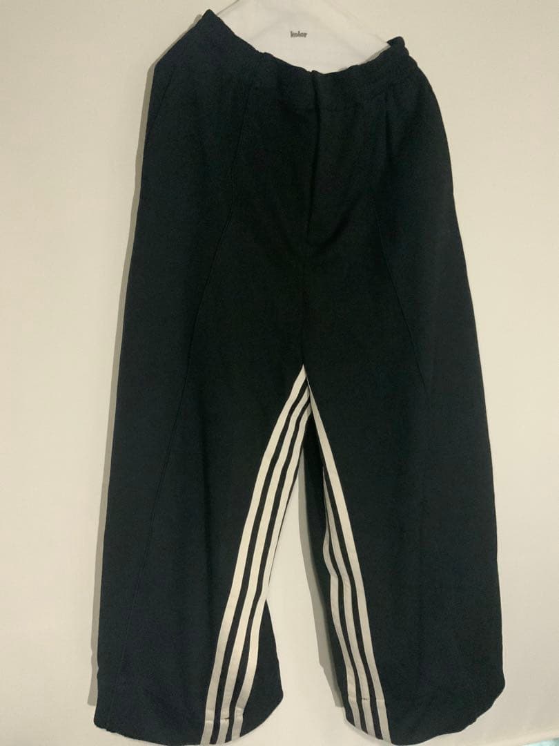 Y-3 ストライプ　ジャージワイドパンツ　トラックパンツ