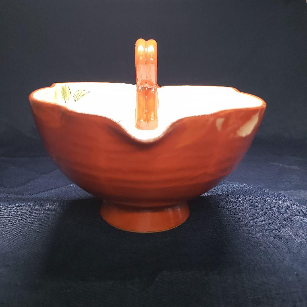 陶あん　京焼　桜　色絵付け　器