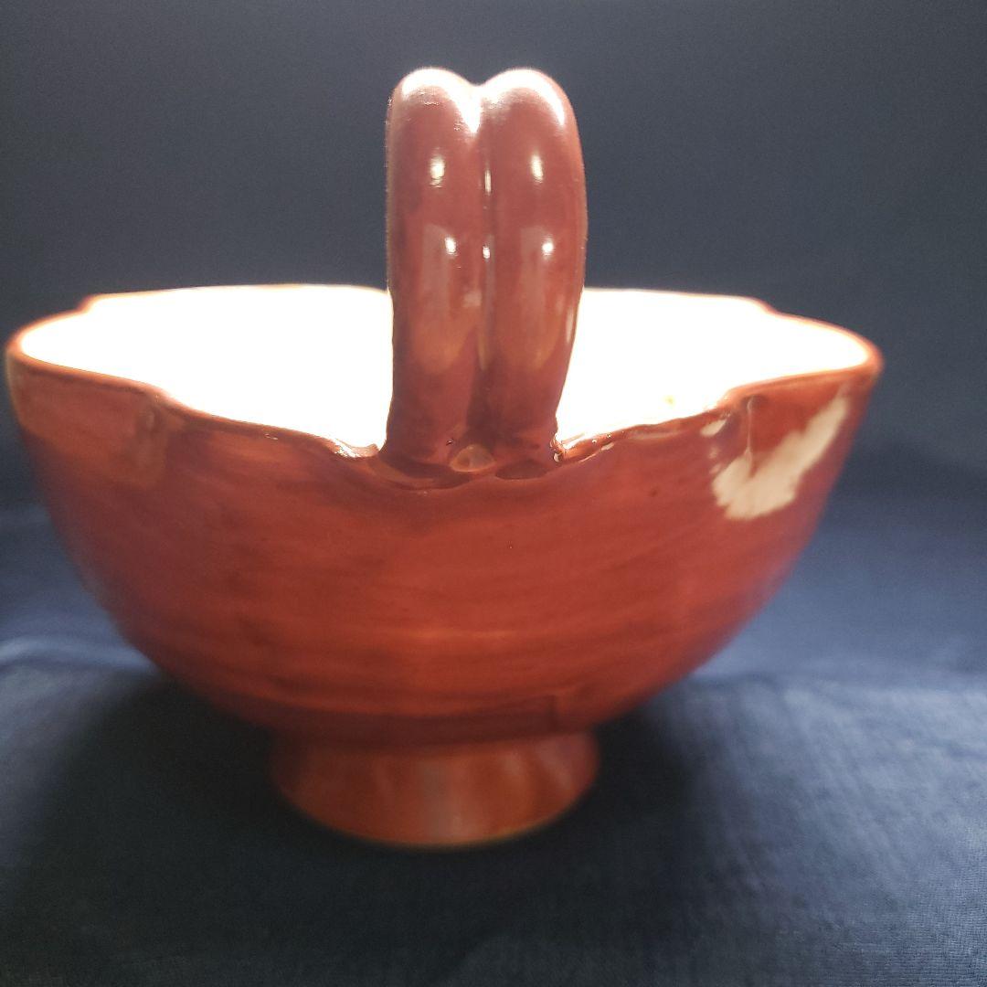 陶あん　京焼　桜　色絵付け　器