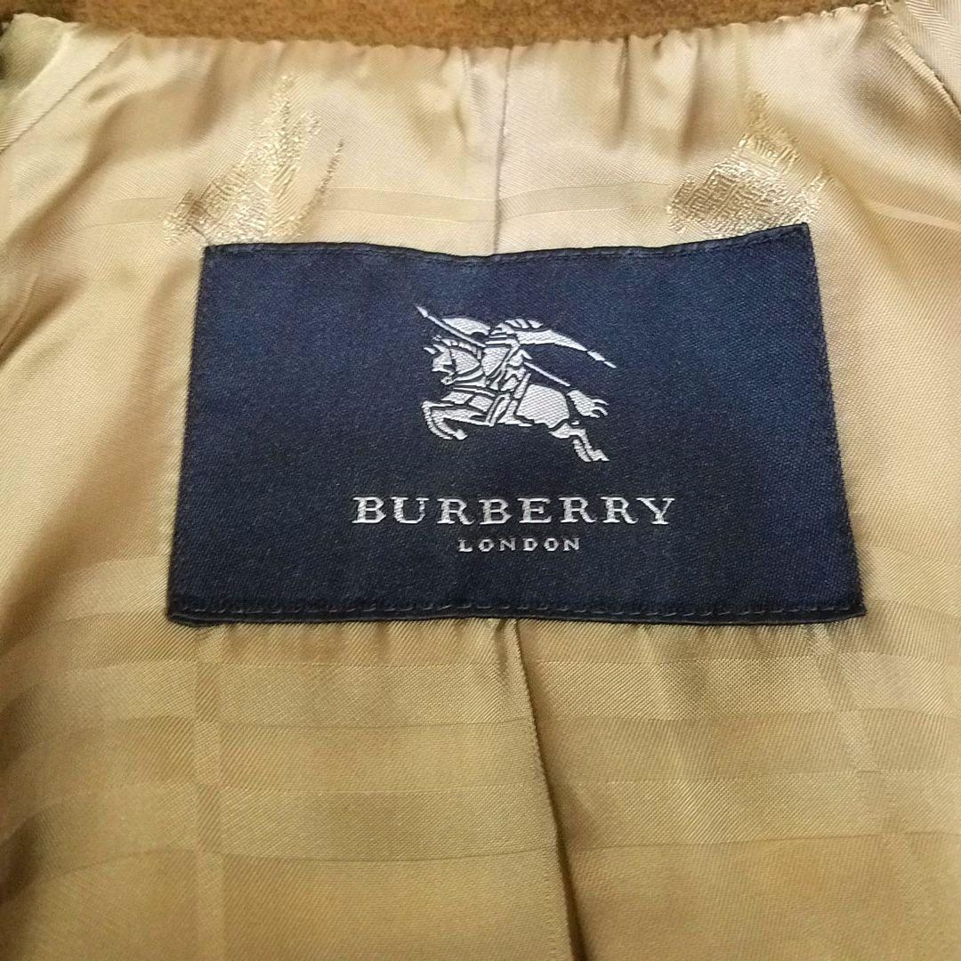 【美品】バーバリーロンドン ロングコート 羊毛 カシミヤ ノバチェック 山陽商会