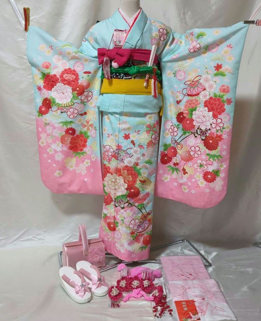 七五三 ７歳女の子おしゃれ着物セット