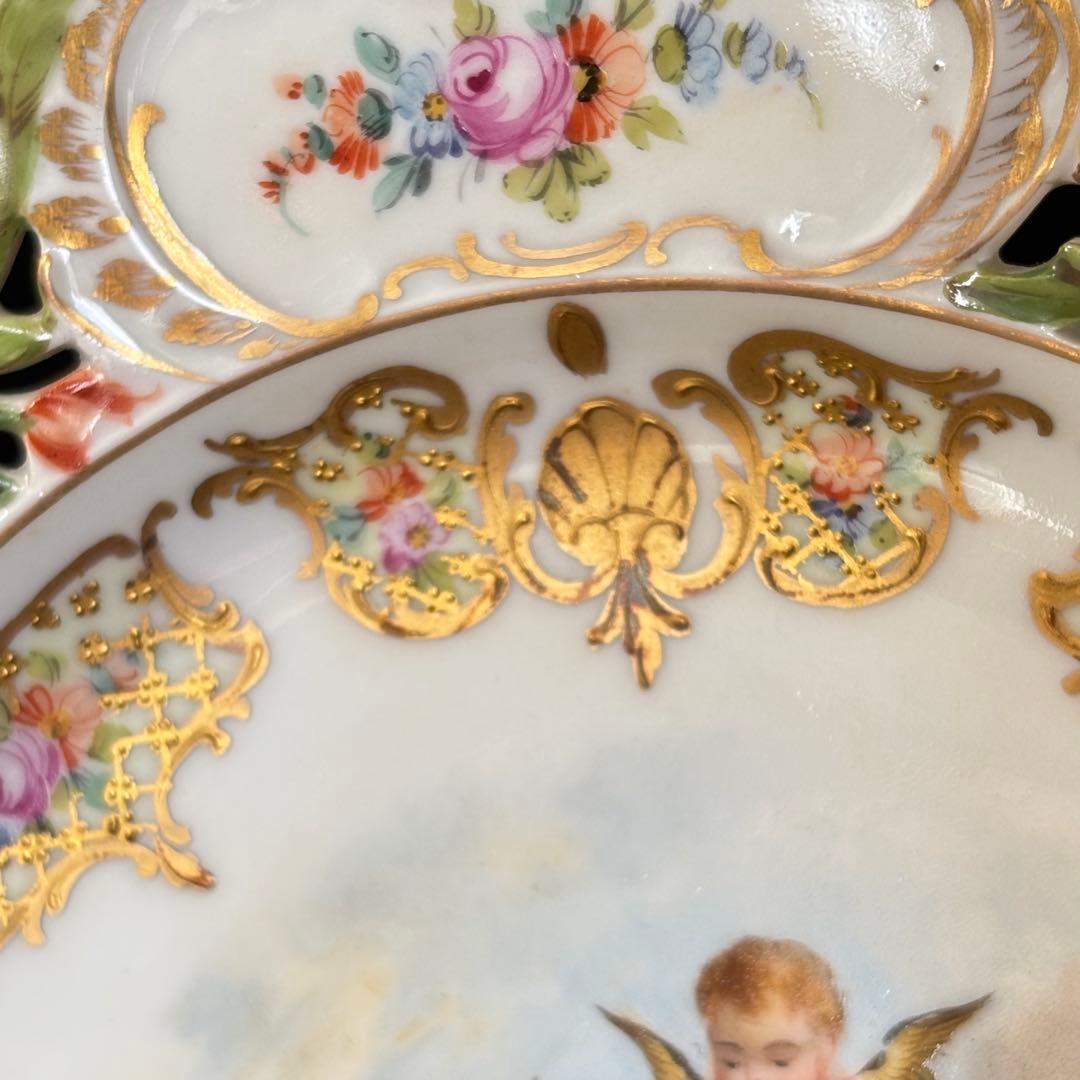 ドレスデン　カールティーメ工房　天使　コンポート