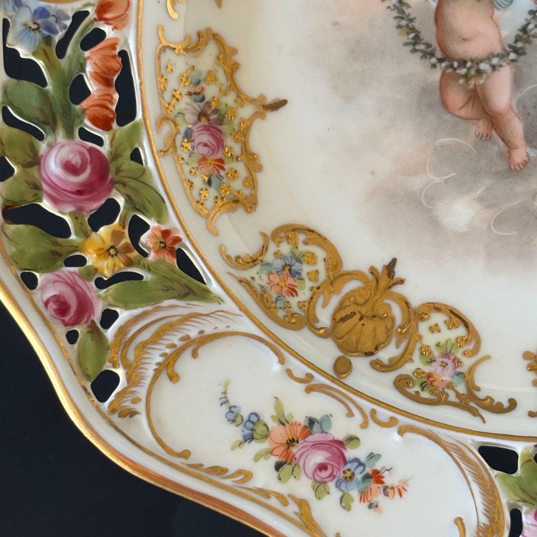 ドレスデン　カールティーメ工房　天使　コンポート