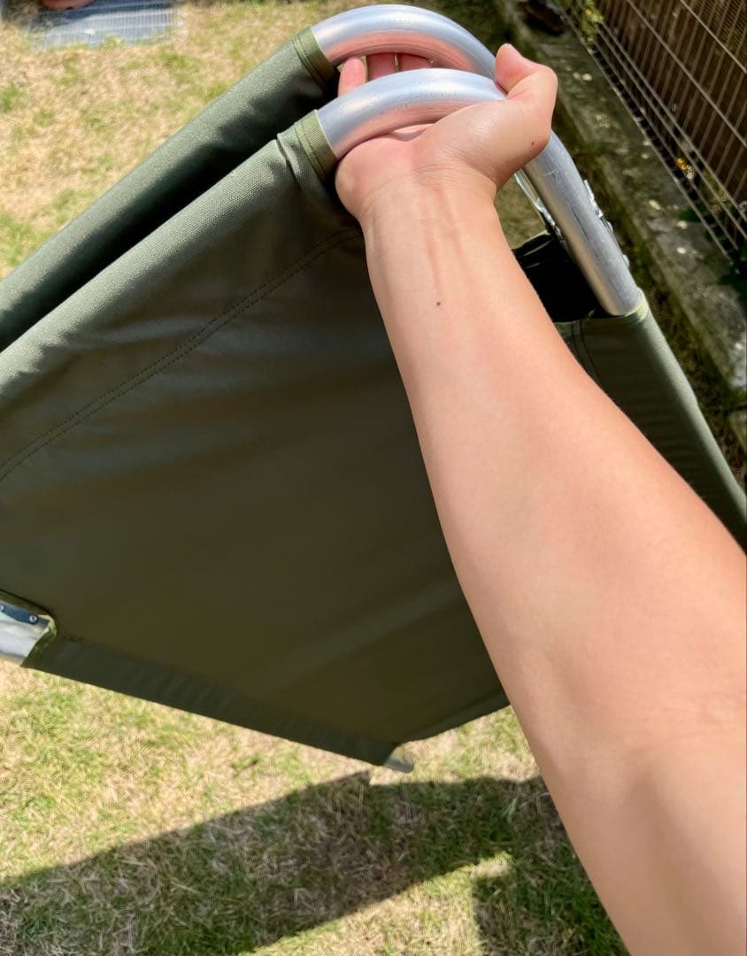 米軍放出未使用品 折りたたみ式コット 簡易ベッド アルミフレーム 軽量 実物