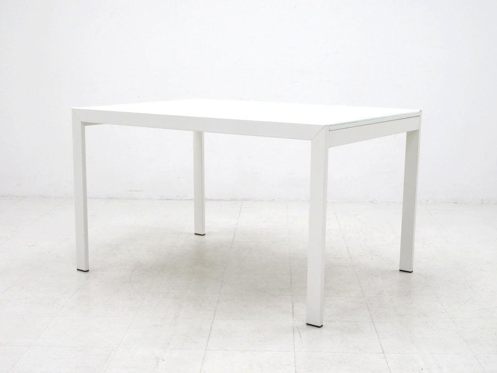 展示品　カリガリス　ガラス　伸長式　エクステンション　ダイニングテーブル