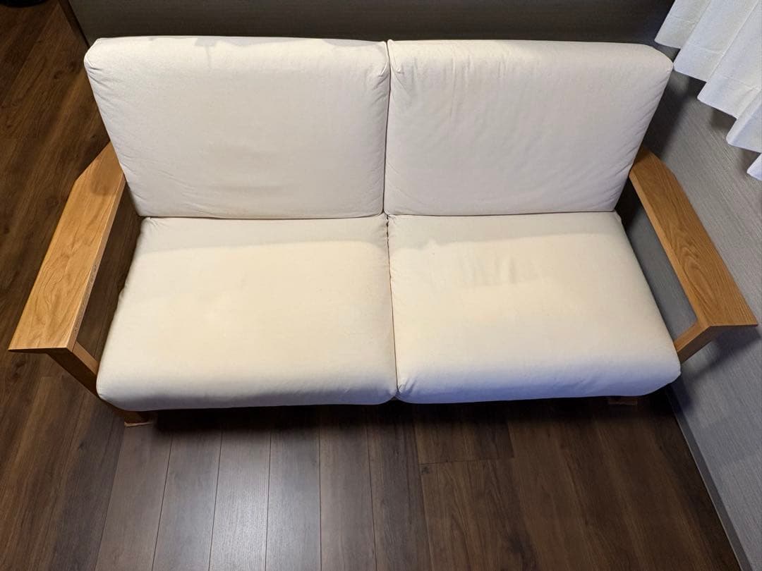 無印良品　ソファ本体木製フレーム　ウレタンポケットコイル　2.5シーター