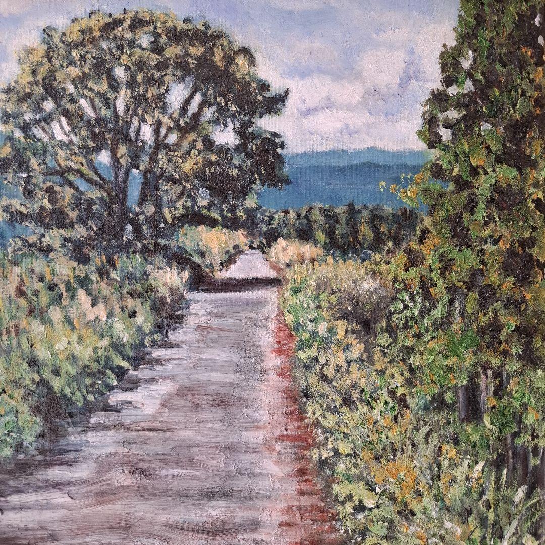 アート　油絵　【道】 P 10号