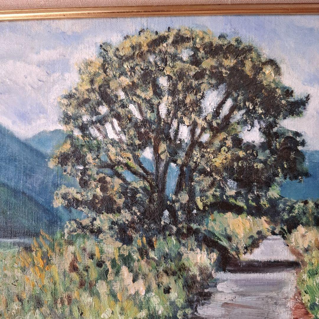 アート　油絵　【道】 P 10号