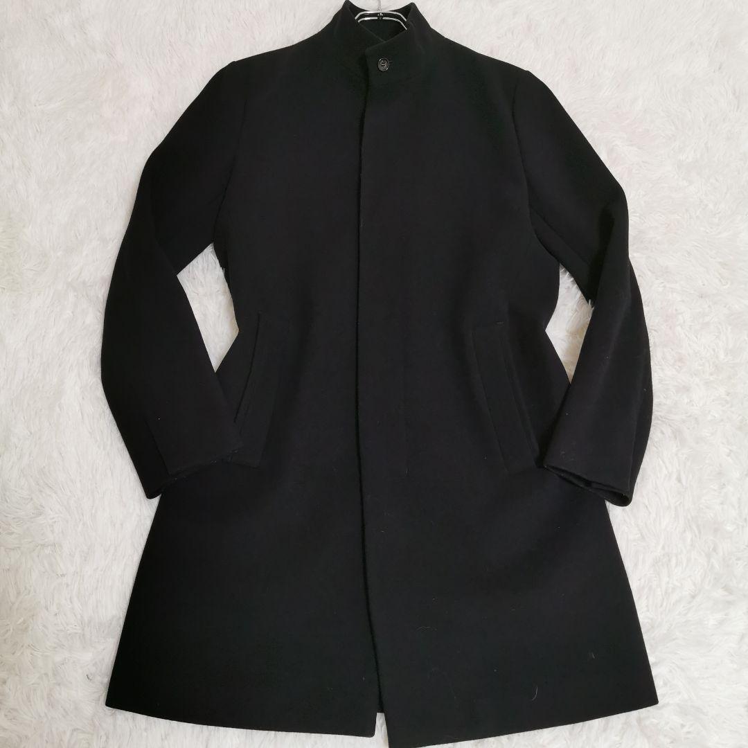 Theory セオリー スタンドカラーコート メルトン 現行 ブラック Mサイズ