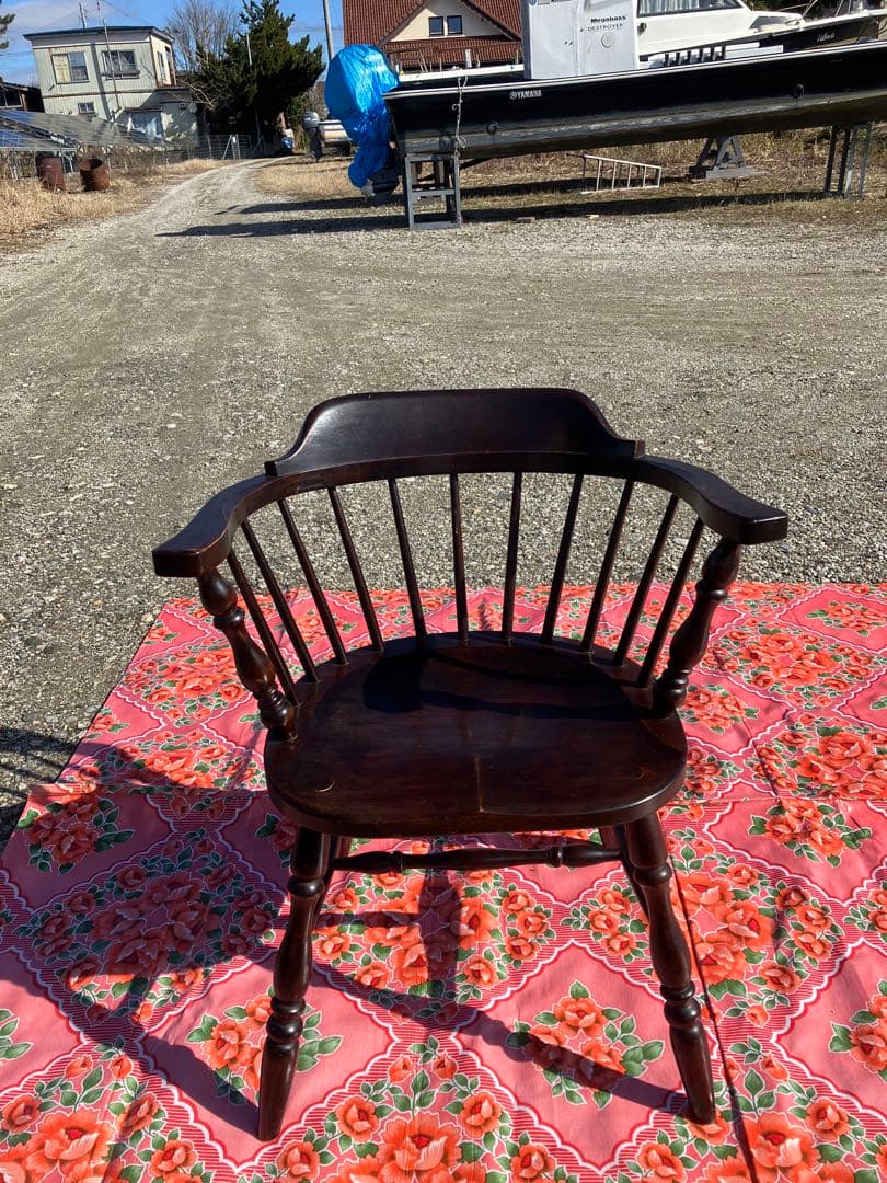 松本民芸家具 キャプテンチェア 当時物 送料込み 希少