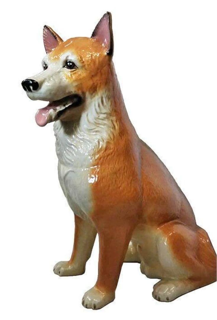 柴犬置物/陶器製/柴犬/オブジェ/オーナメント/犬の置物/高さ約67cm