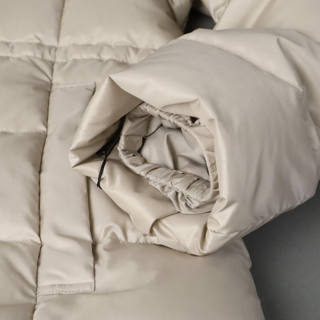 347 新品 今季23区シレータフタ ミドル丈 ダウンコート ショートコート40