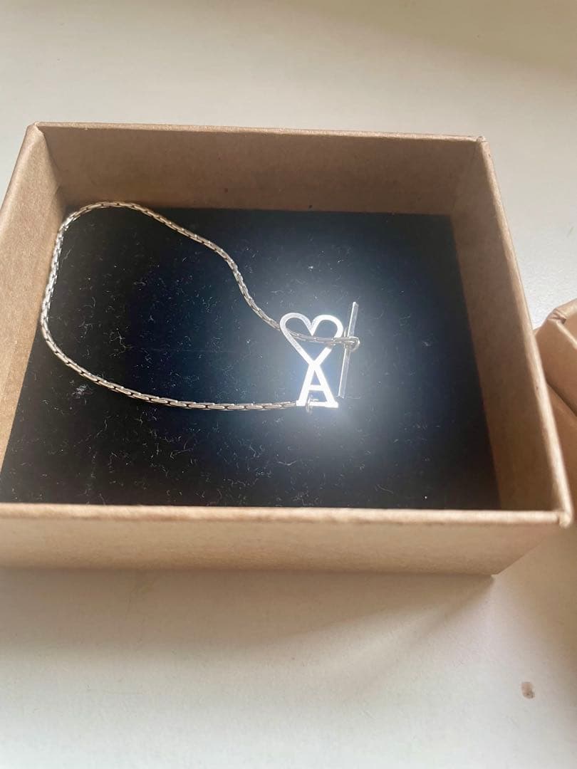 ami シルバーブレスレット ハートモチーフ