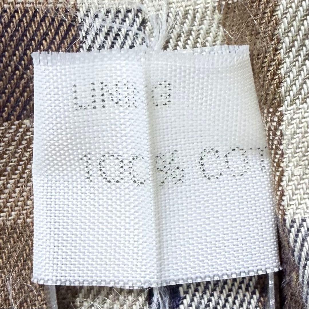 アクアスキュータム ロングトレンチコート チェック柄