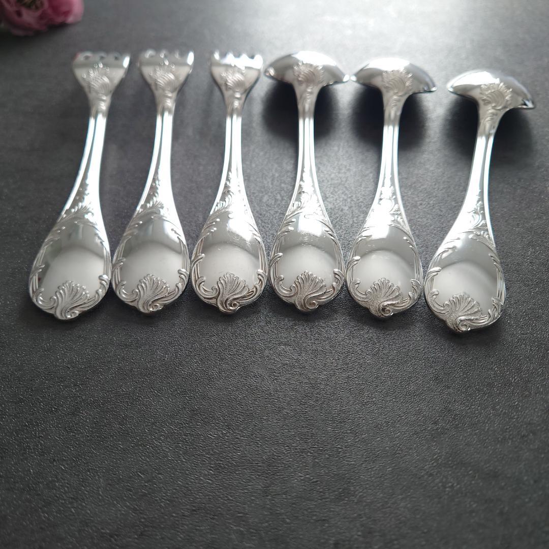 希少 美品 クリストフル マルリー スタンダード フォーク スプーン 6点