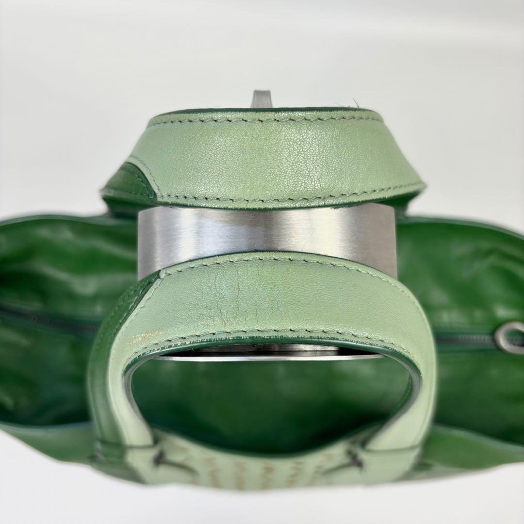 【定価36万】ボッテガヴェネタ トートバッグ　2way イントレチャート　緑