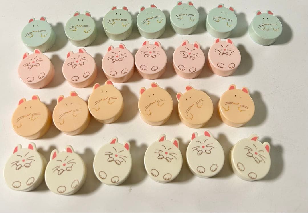 動物 ケース付き けしごむ レトロ ねこ ねずみ　匂い消しゴム