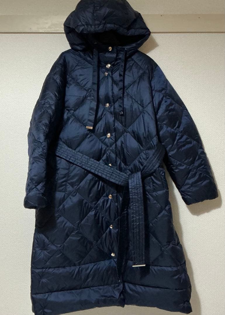上質ダウン80%★ダウンコート★ロングダウンコート★軽量お洒落★ダイヤ