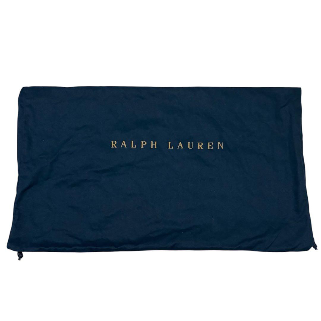美品 RALPH LAUREN ラルフローレン レザー編み込み トートバッグ