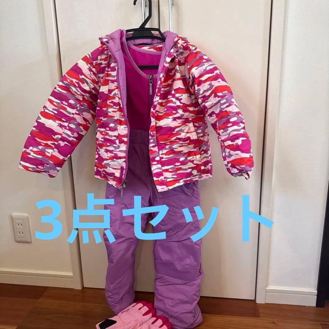 コロンビア　スキーウェア ピンク迷彩　xxs