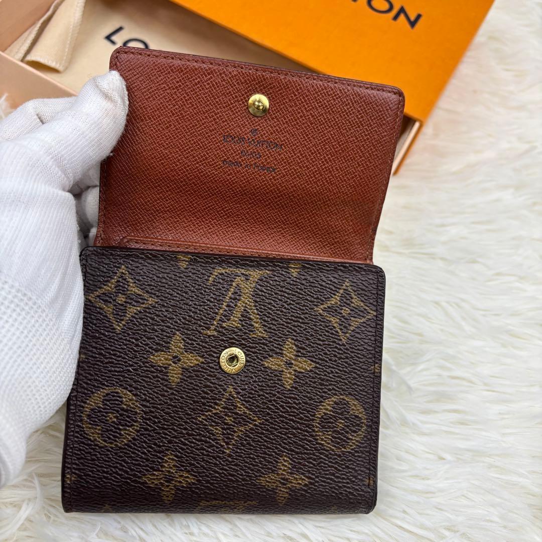 ルイヴィトン モノグラム Wホック 三つ折り 財布