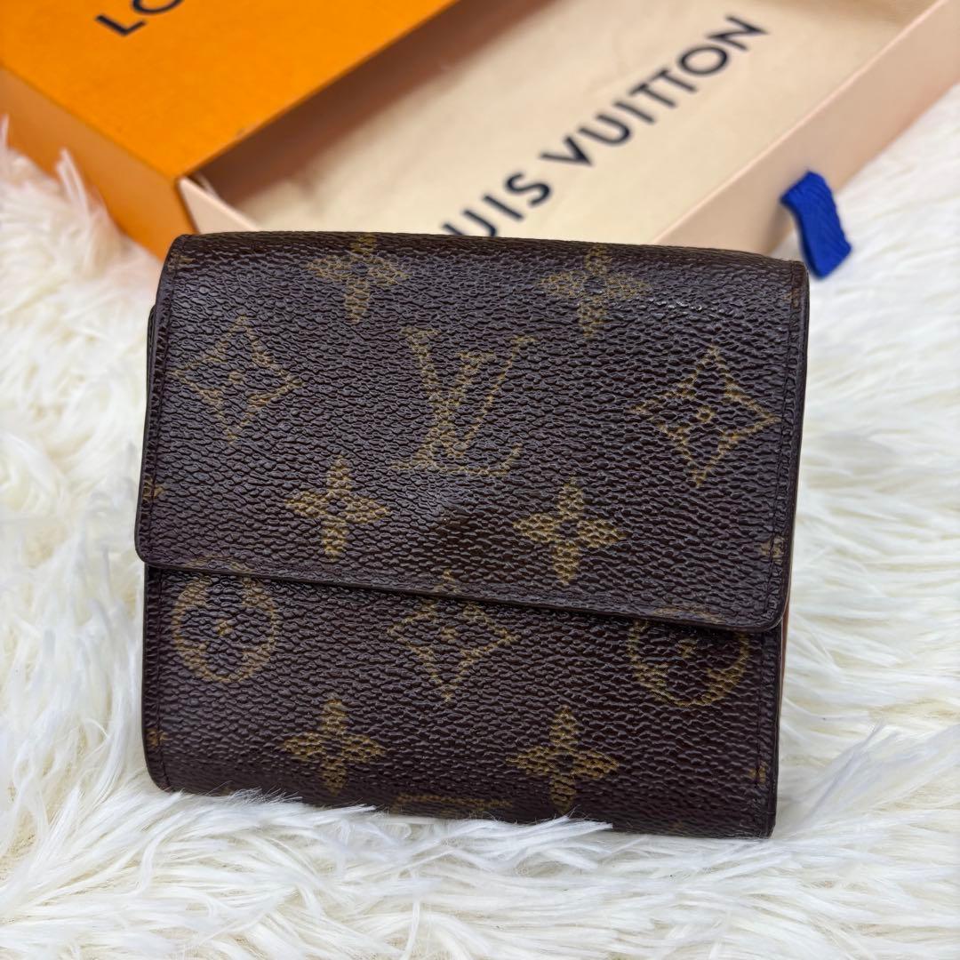 ルイヴィトン モノグラム Wホック 三つ折り 財布