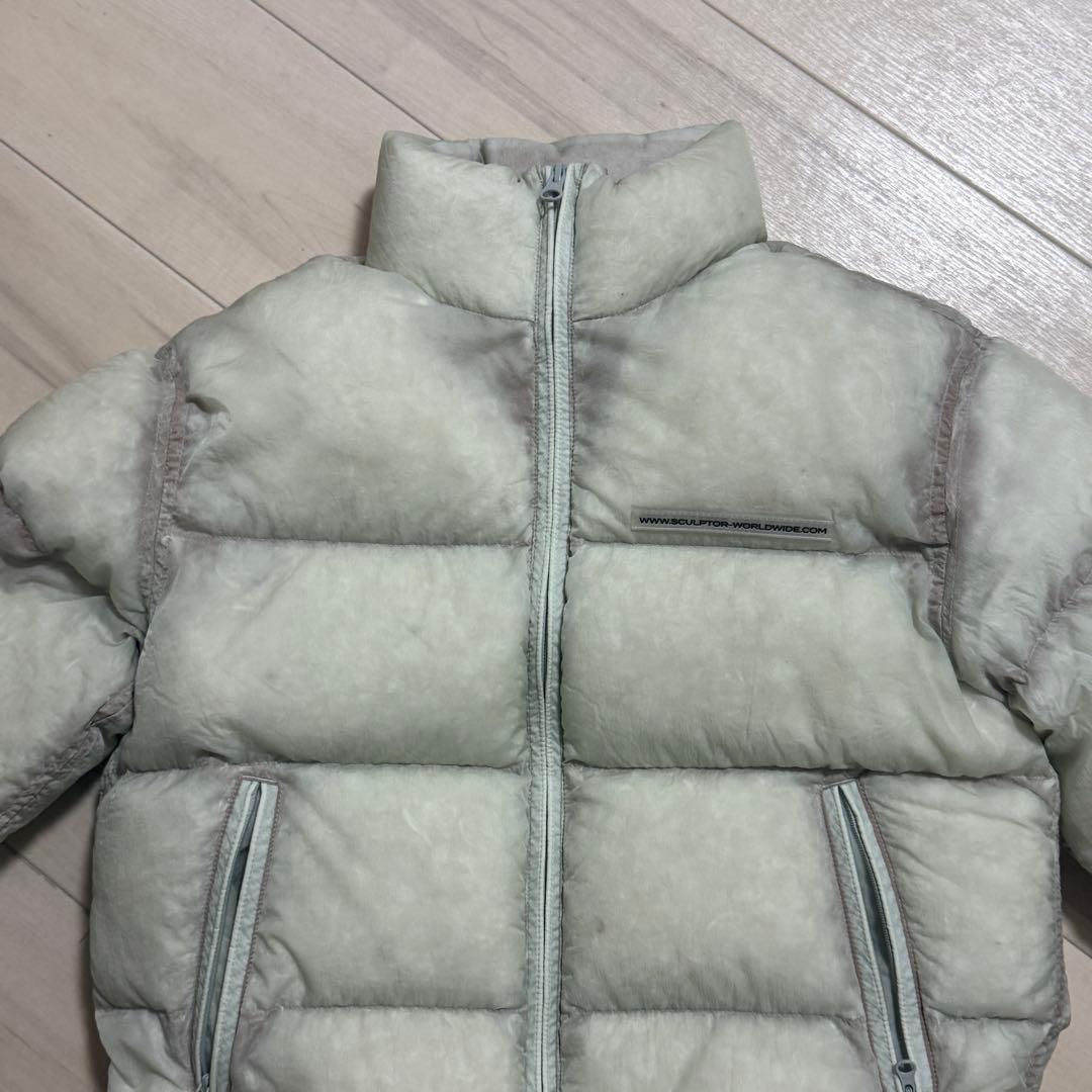 sculptor 韓国 グリーン ダウンジャケット ファスナー付き