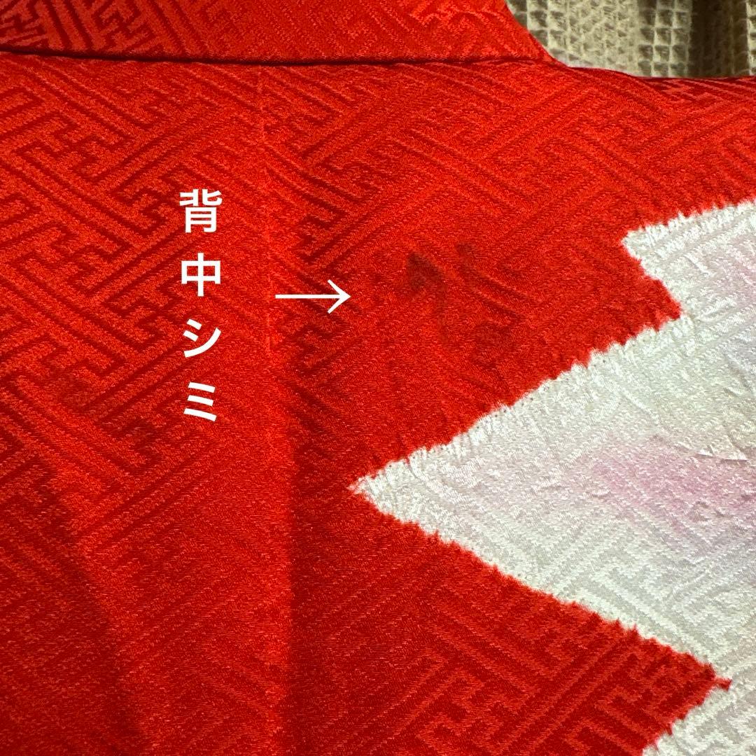 七五三　7歳　正絹着物　袋帯、長襦袢、小物セット　 18ー12