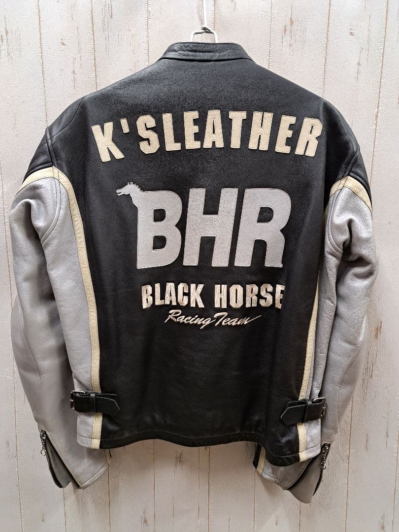KADOYA BLACKHORSE ワッペン ライディングレザージャケット