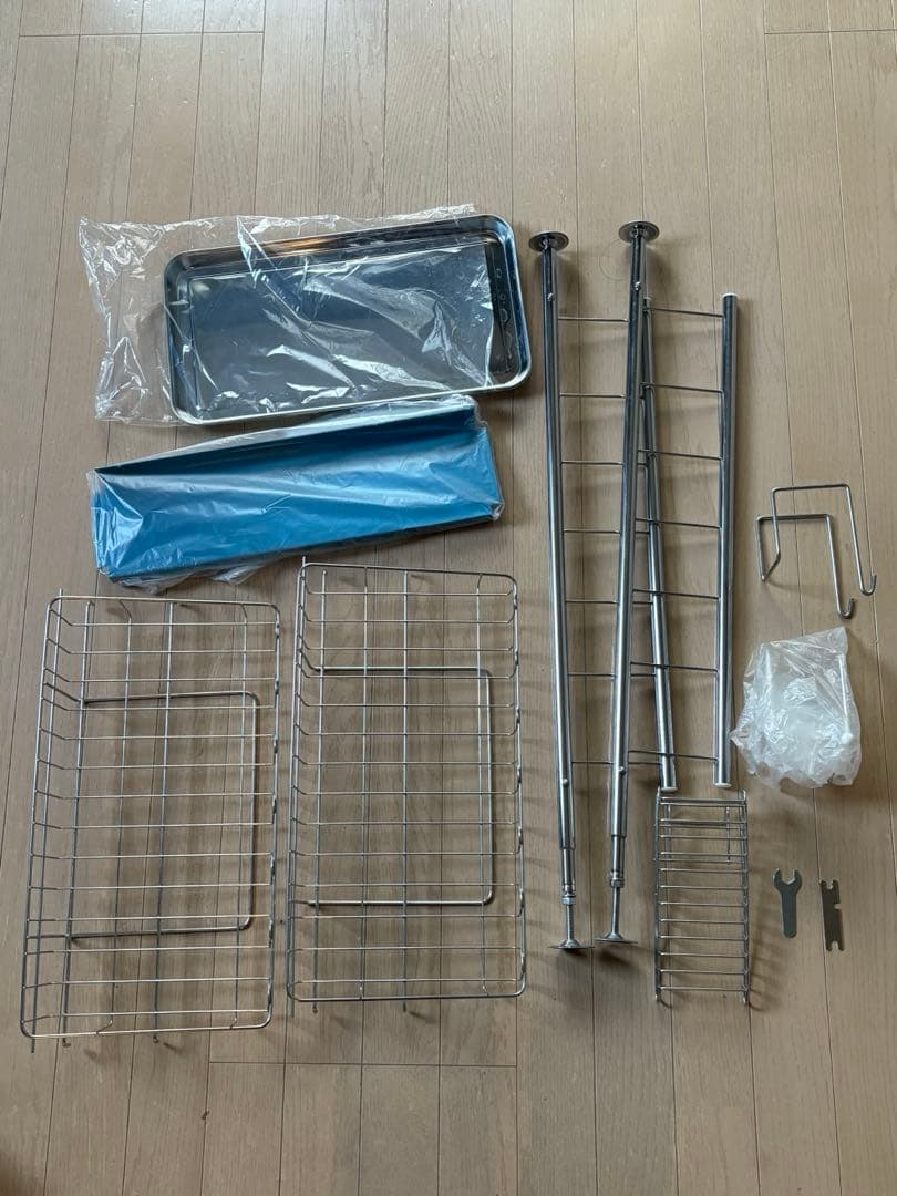 つっぱり式水切りラック