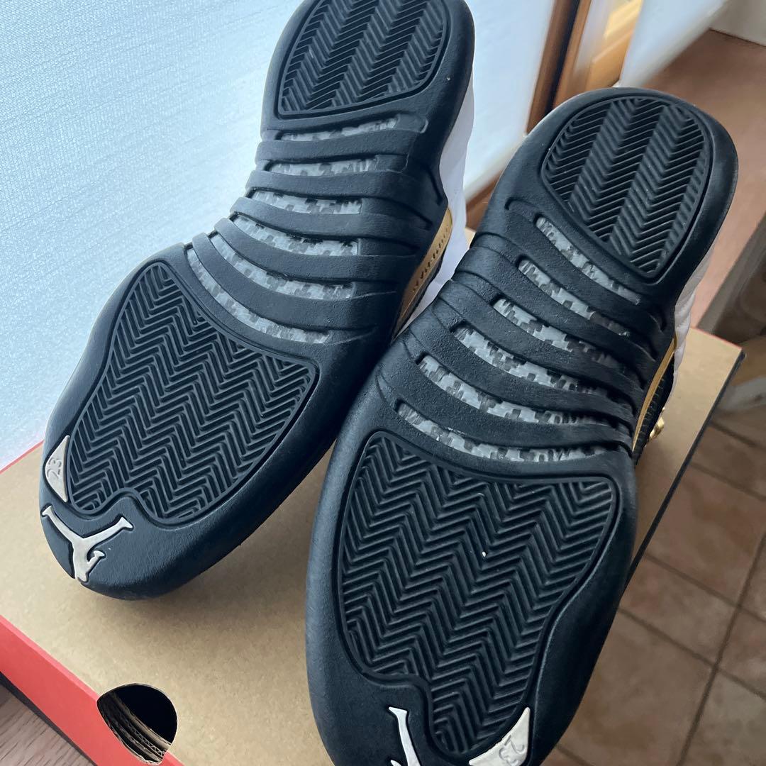 Air Jordan 12 Retro ホワイト/ブラック/ゴールド 7.5