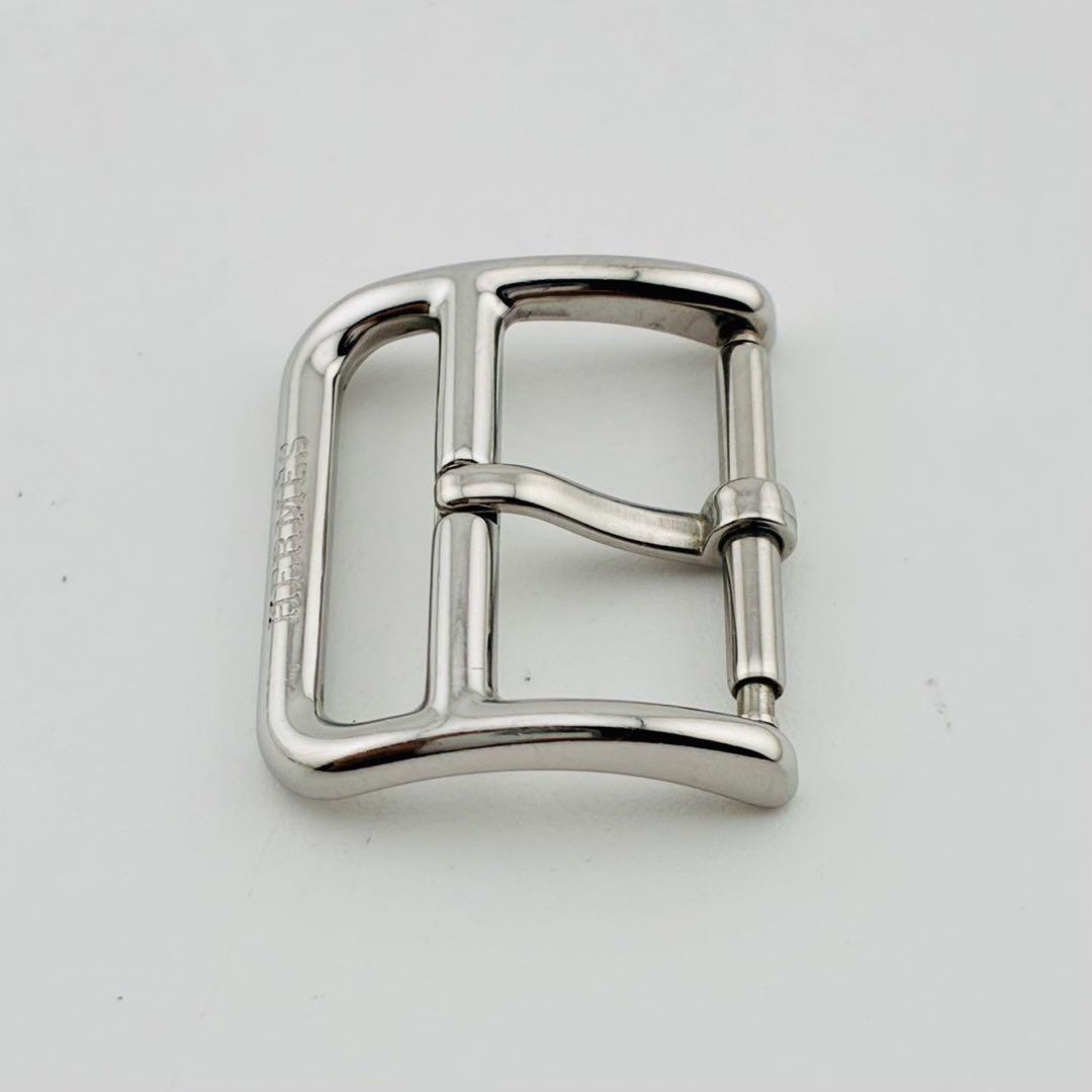 10087　尾錠　HERMES　エルメス　幅17mm 純正尾錠　シルバー　腕時計