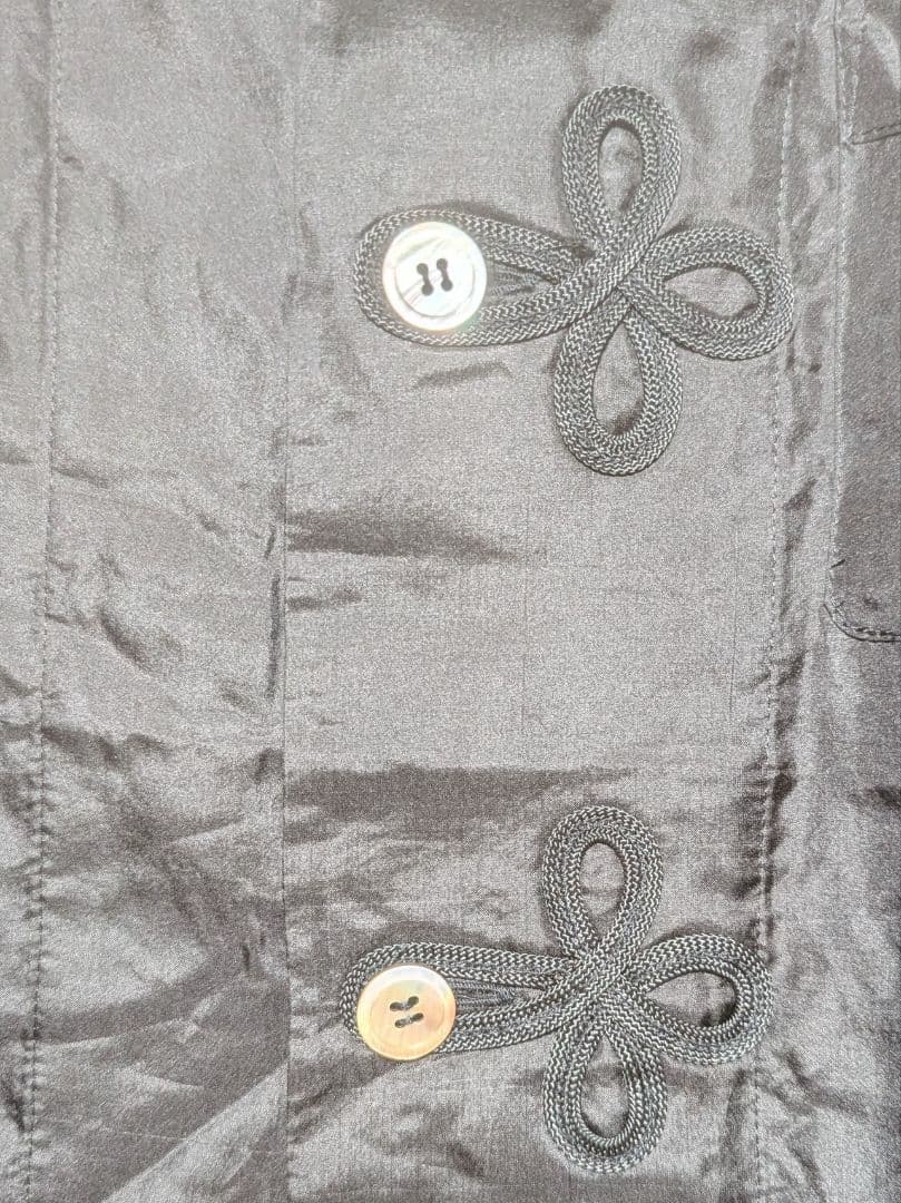 タグ付き　コム・デ・ギャルソンrobe de chambre シルク黒パジャマ