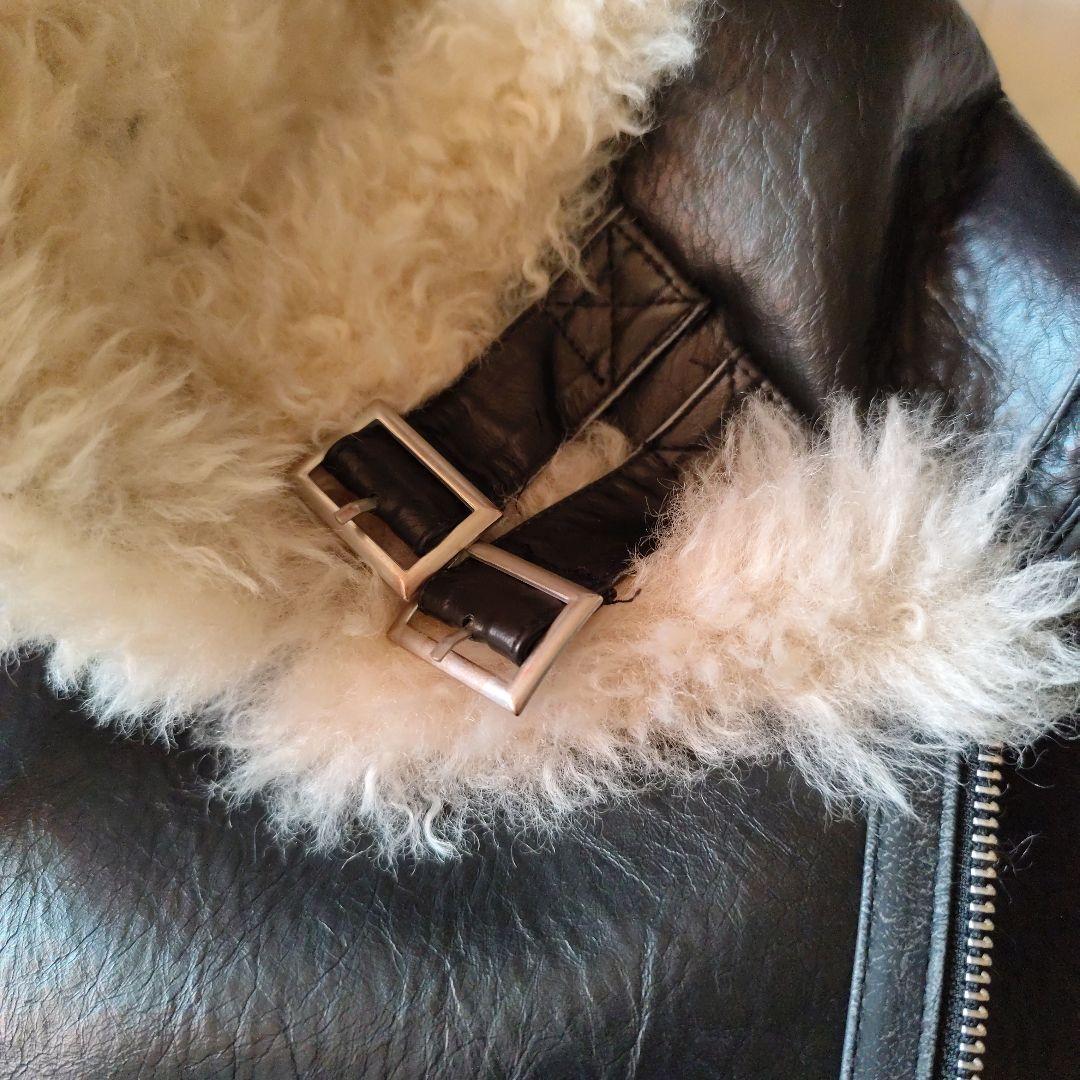 MURUA ファー付き黒ジャケット サイズF