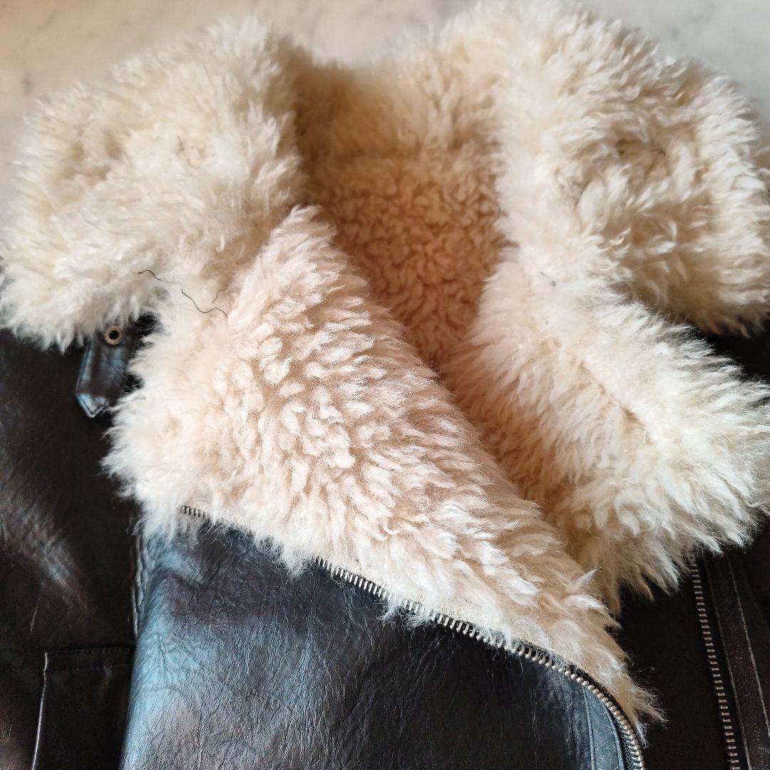 MURUA ファー付き黒ジャケット サイズF