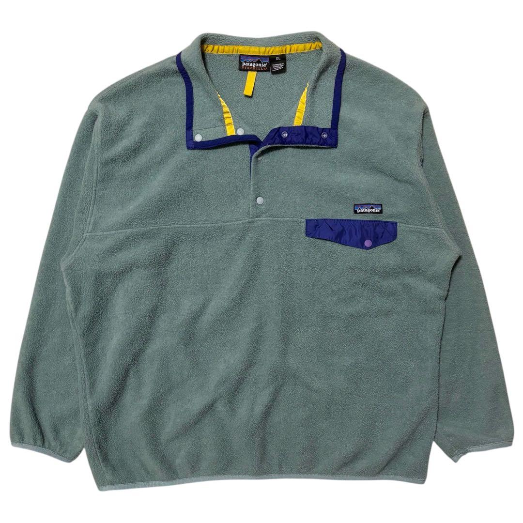 1990s 激XL レア色 Patagonia パタゴニア スナップT シンチラ