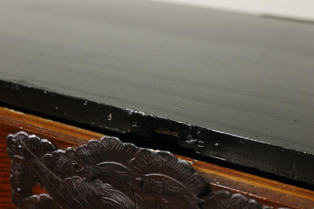 欅材！庄内箪笥！時代箪笥和家具サイドボード古道具古家具和モダンローチェスト古布