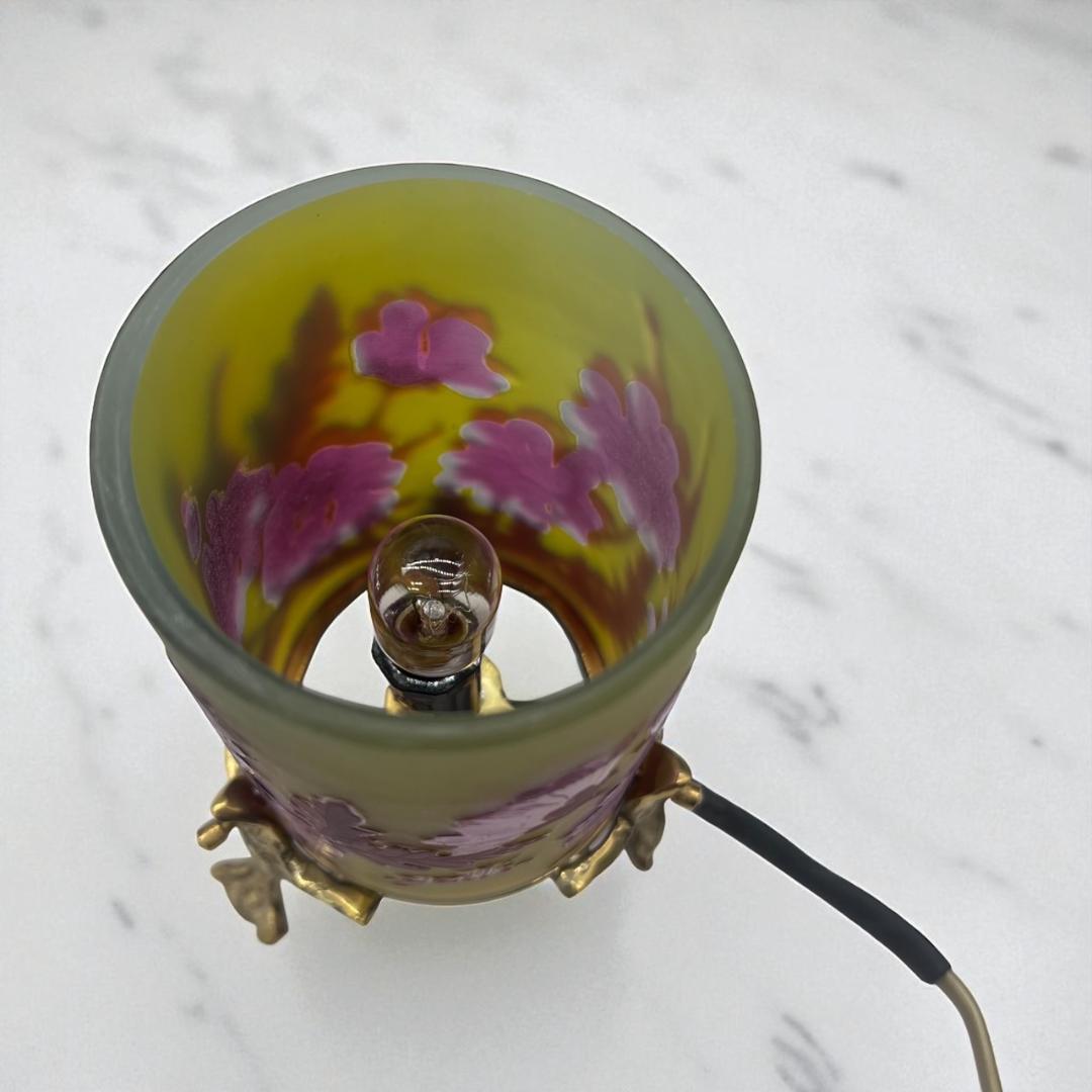 ◆証明書付◆EmileGalleエミールガレ 卓上ランプ　カメオ彫