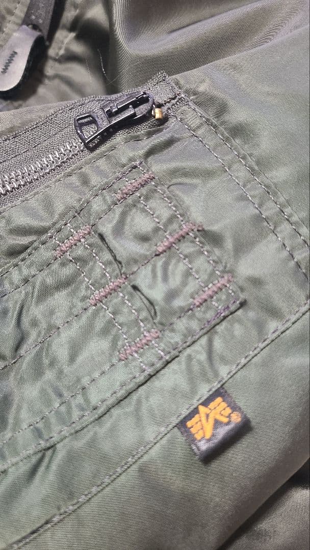 アルファ インダストリーズ MA-1 USA製 フライトジャケット L カーキ