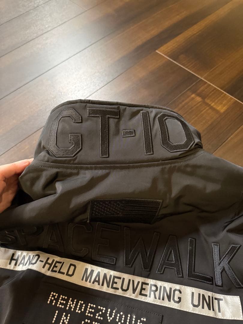 AVIREX SPACE FLIGHT MA-1ジャケット ブラック