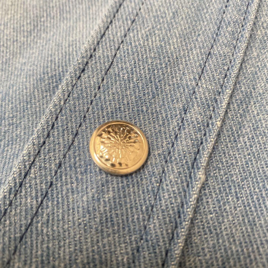 70’s BIG YANK デニムシャツ　ジャケット　コットンポリ　ヴィンテージ