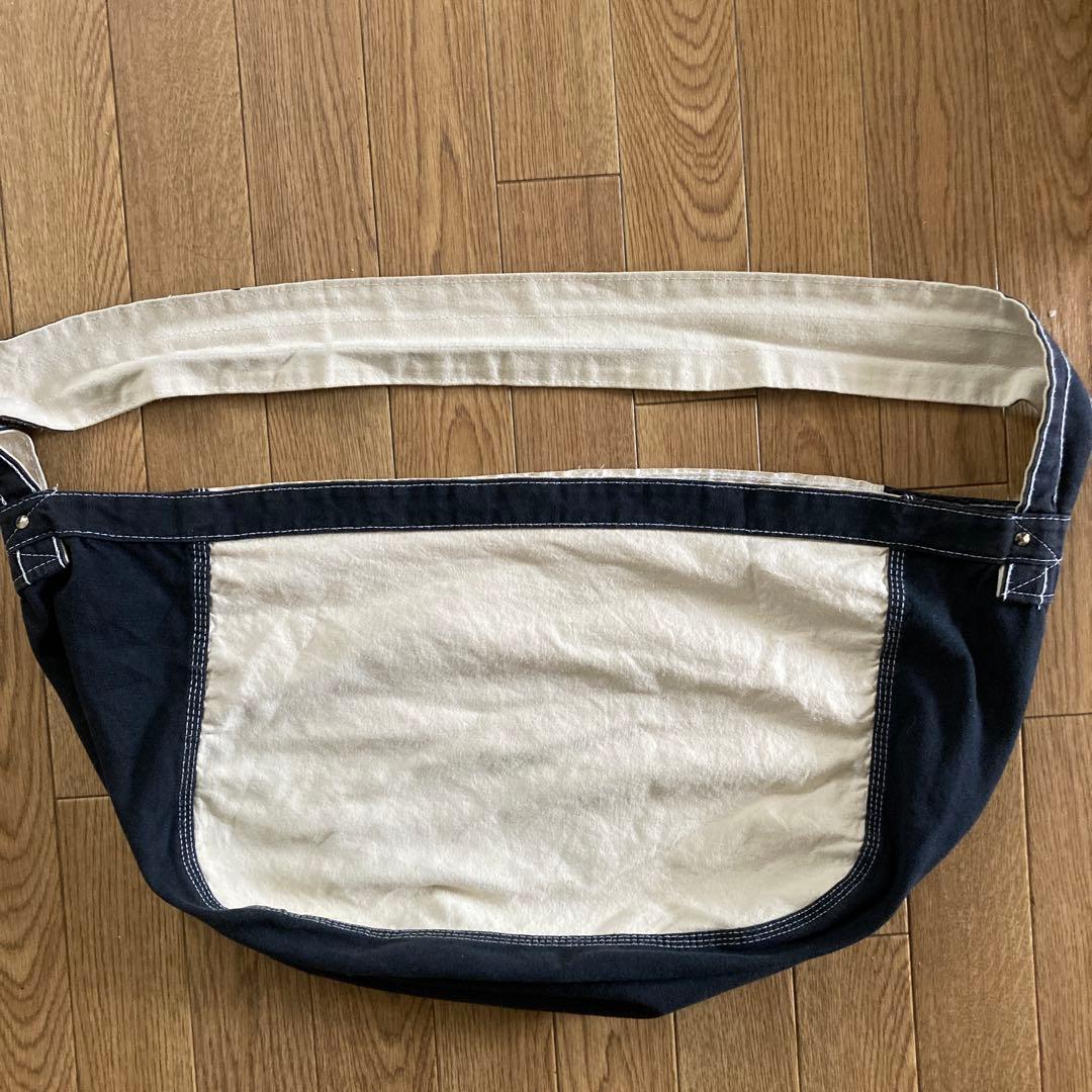 ビンテージUSA製ニュースペーパーバッグ　黒白