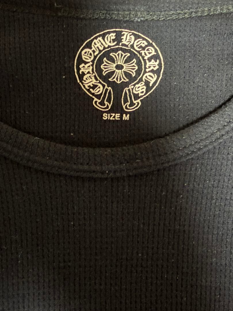 【希少】クロムハーツ フローラルクロスモチーフ サーマル　長袖カットソー