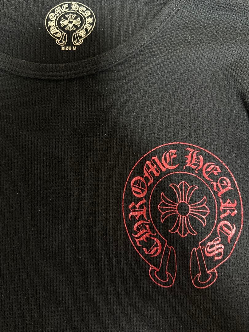 【希少】クロムハーツ フローラルクロスモチーフ サーマル　長袖カットソー