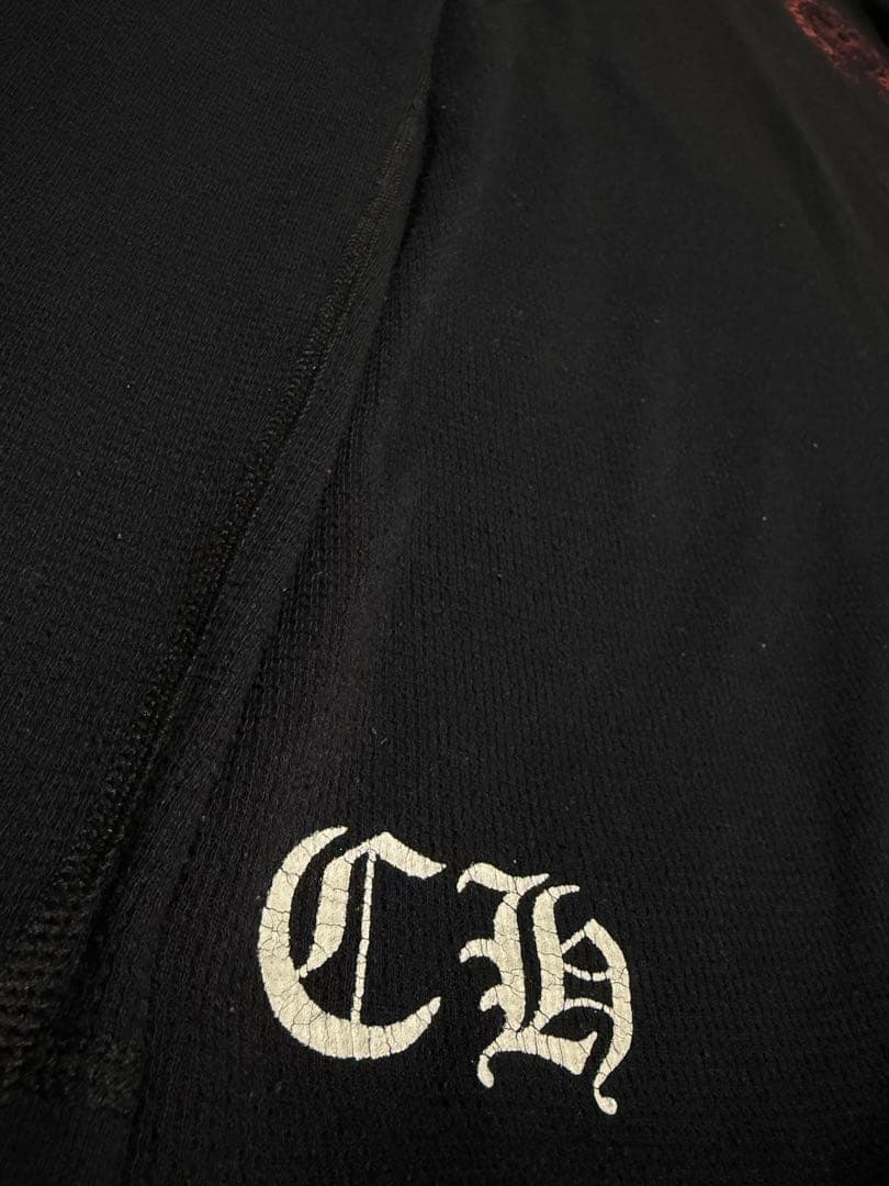 【希少】クロムハーツ フローラルクロスモチーフ サーマル　長袖カットソー