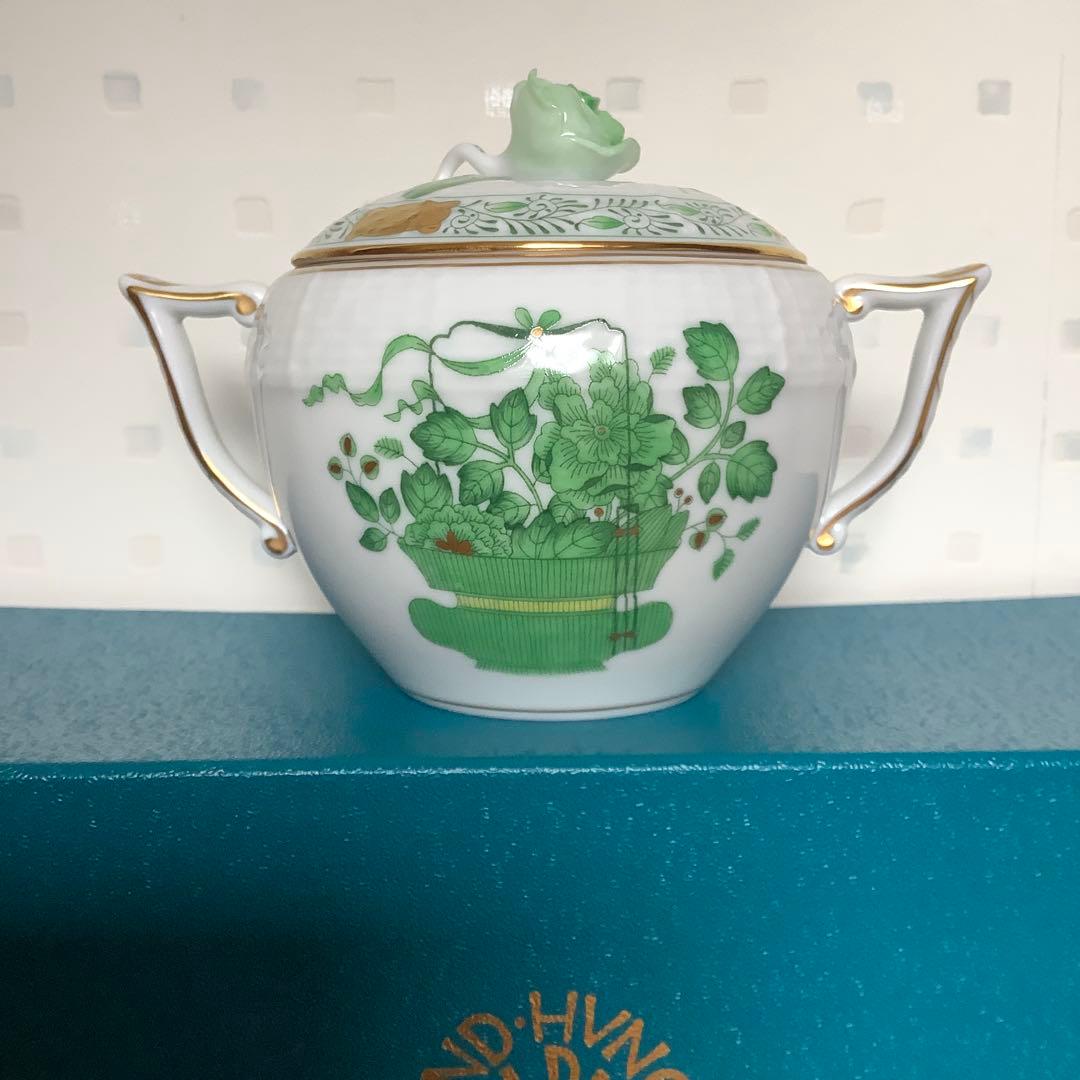 和泉商店さま専用4/25 ヘレンド[清の花籠]シュガーポット/クリーマーセット