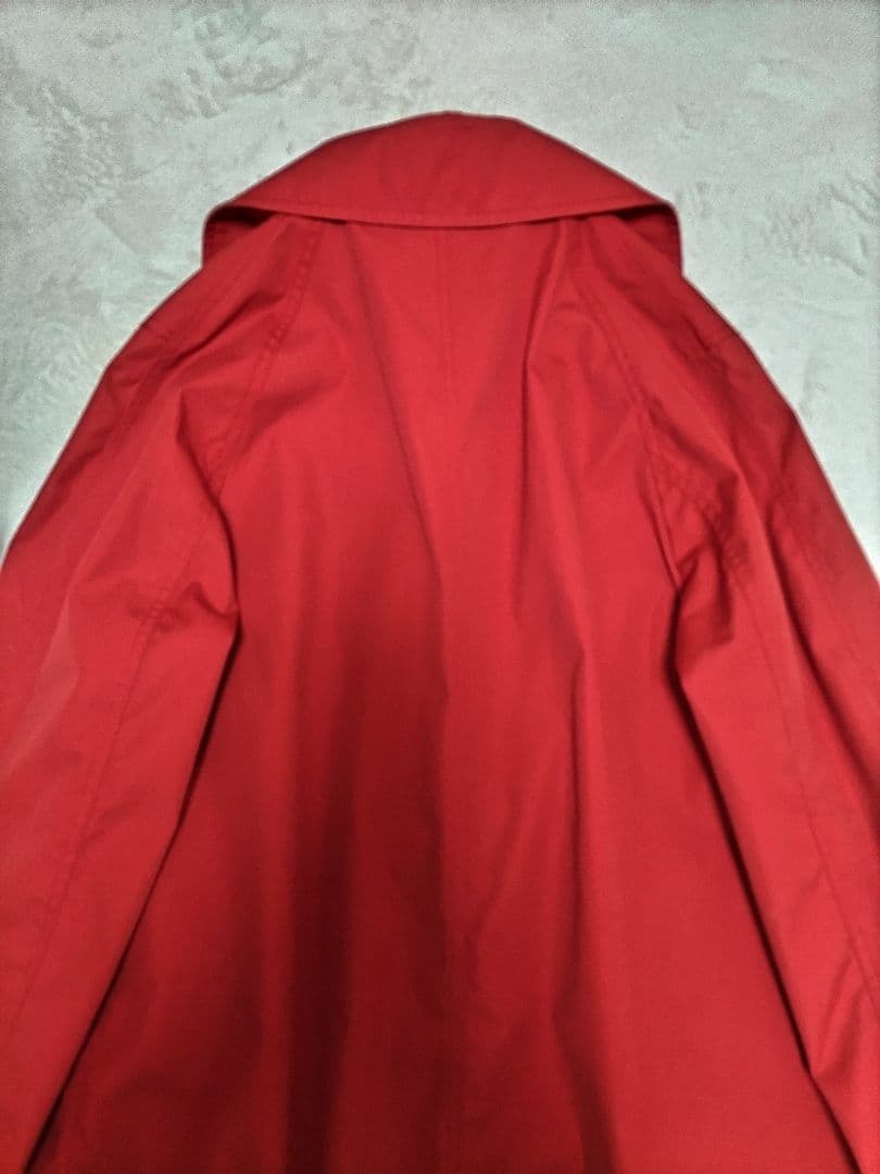 美品　ノースフェイス　パープルレーベル　ステンカラーコート　赤　ドット柄