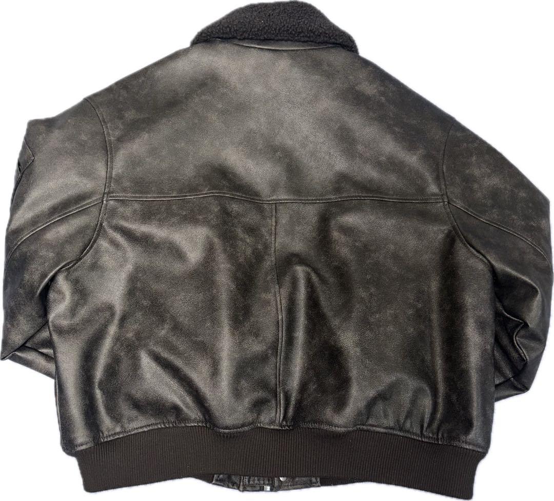 ZARA フェイクレザー　ブルゾン